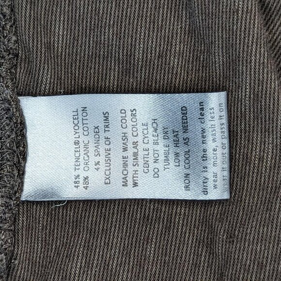 Horny Toad Women's Brown Scallop Ruffle Hem Tencel‎ Lyocell Organic Cotton Skirt - Picture 5 of 6